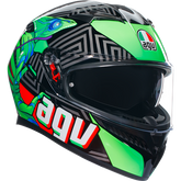 AGV K3 KAMALEON - Black/Green
