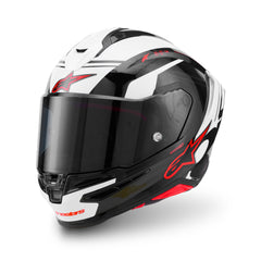Alpinestars S-R7 A-Core Helmet ECE06 Black White Red Glossy