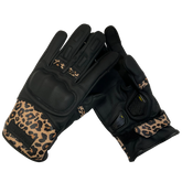 MOTOGIRL BESSIE GLOVE LEOPARD