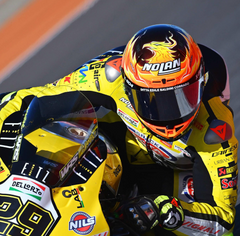 Nolan X-804 RS Ultra Carbon Replica Iannone - Carbon / Red / Orange / Yellow