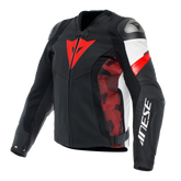 DAINESE AVRO 5 LEATHER JACKET RED LAVA