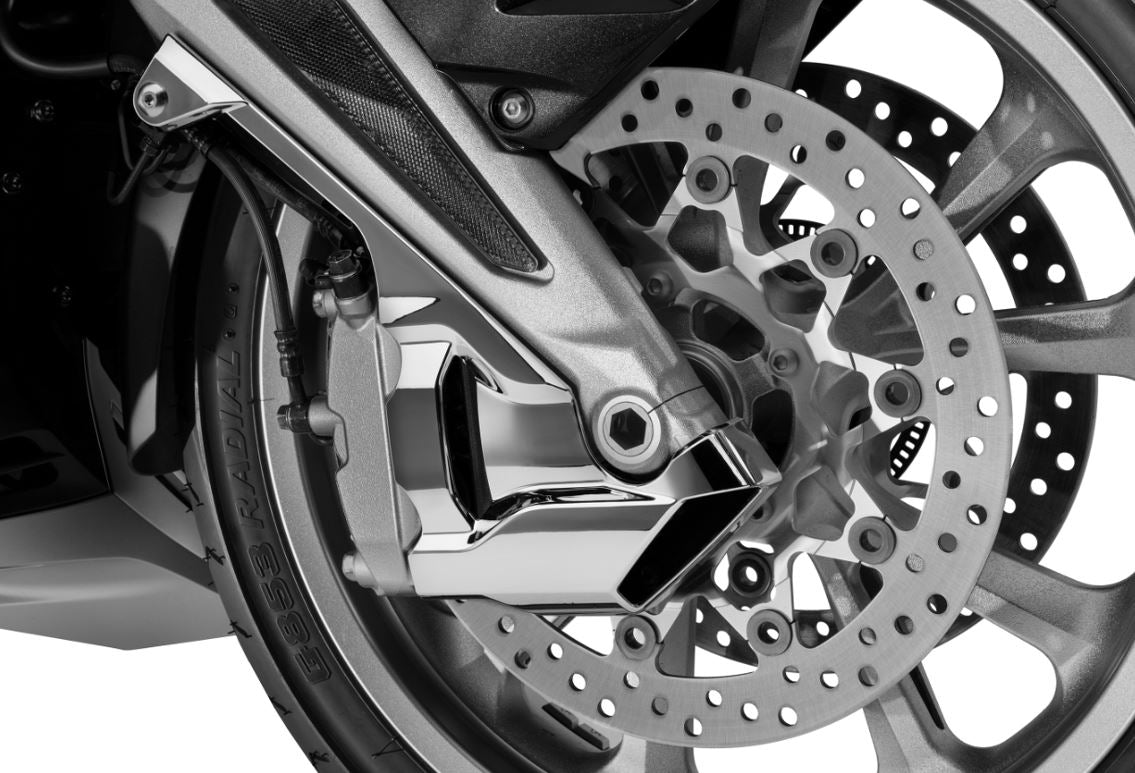 Honda Gold Wing Front Brake Caliper Covers - Chrome