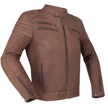 RICHA CHARLESTON LEATHER JACKET | BROWN