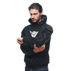 DAINESE DAEMON-X SAFETY HOODIE 948 | BLACK/WHITE