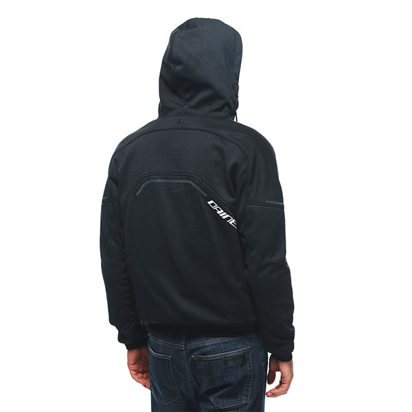 DAINESE DAEMON-X SAFETY HOODIE 948 | BLACK/WHITE