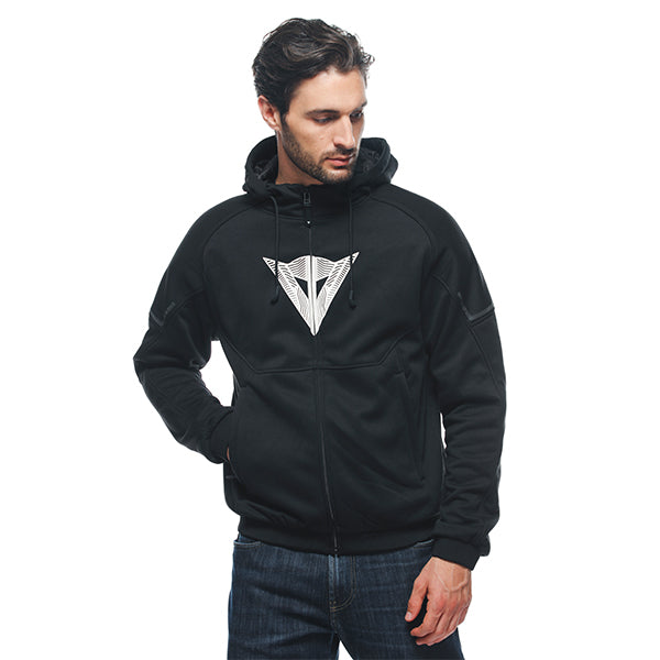 DAINESE DAEMON-X SAFETY HOODIE 948 | BLACK/WHITE