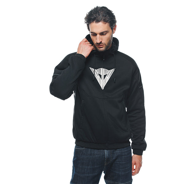 DAINESE DAEMON-X SAFETY HOODIE 948 | BLACK/WHITE