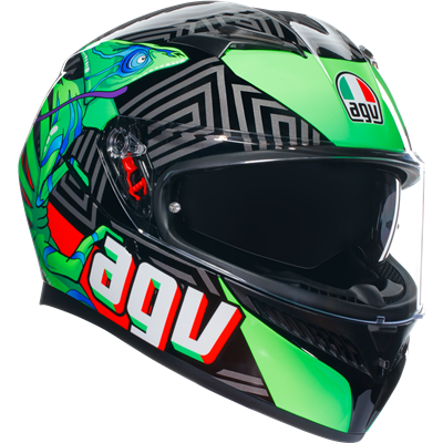 AGV K3 KAMALEON - Black/Green