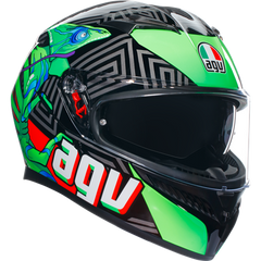 AGV K3 KAMALEON - Black/Green