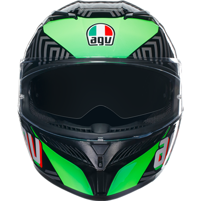 AGV K3 KAMALEON - Black/Green