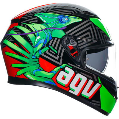 AGV K3 KAMALEON - Black/Green