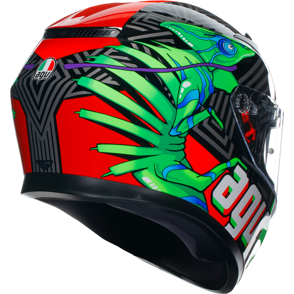 AGV K3 KAMALEON - Black/Green