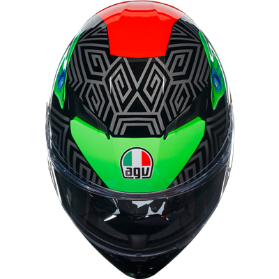 AGV K3 KAMALEON - Black/Green