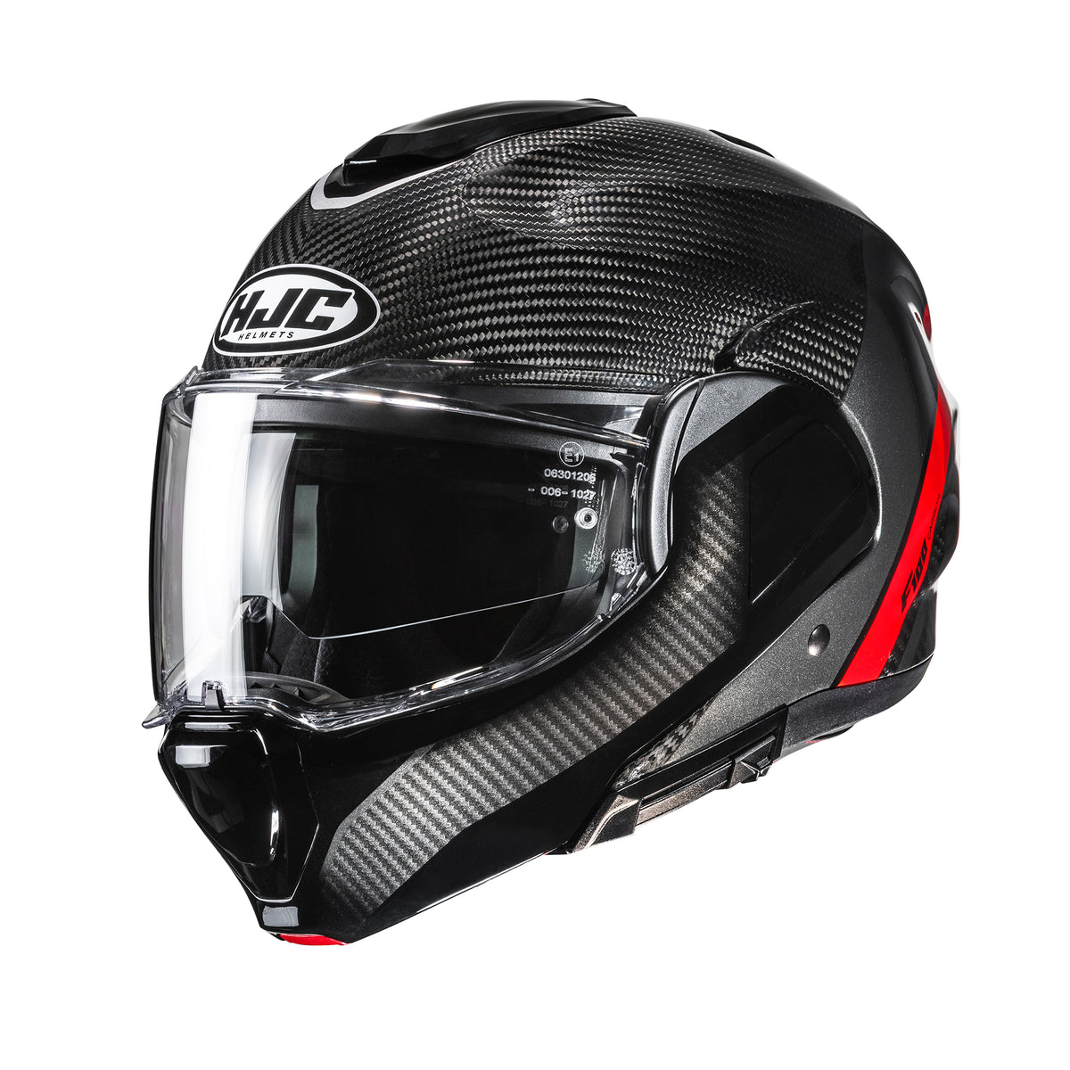HJC F100 Carbon Stan Red MC1