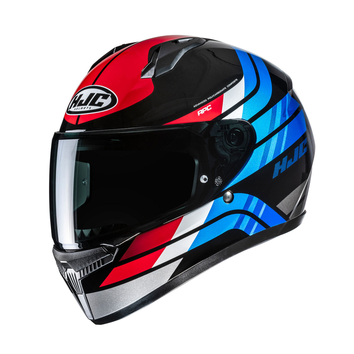 HJC C10 Hiper MC21 White Blue Red