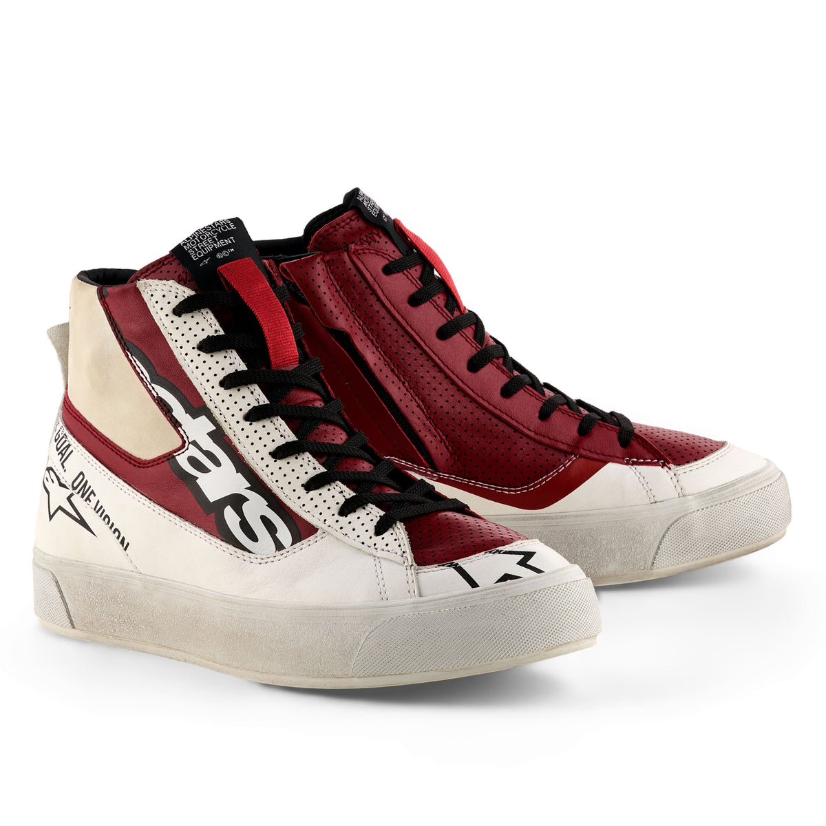 Alpinestars Stella Stated Flair Shoes White Rio Red