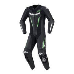 Alpinestars GP Force V2 Leather Suit 1PC Black Green
