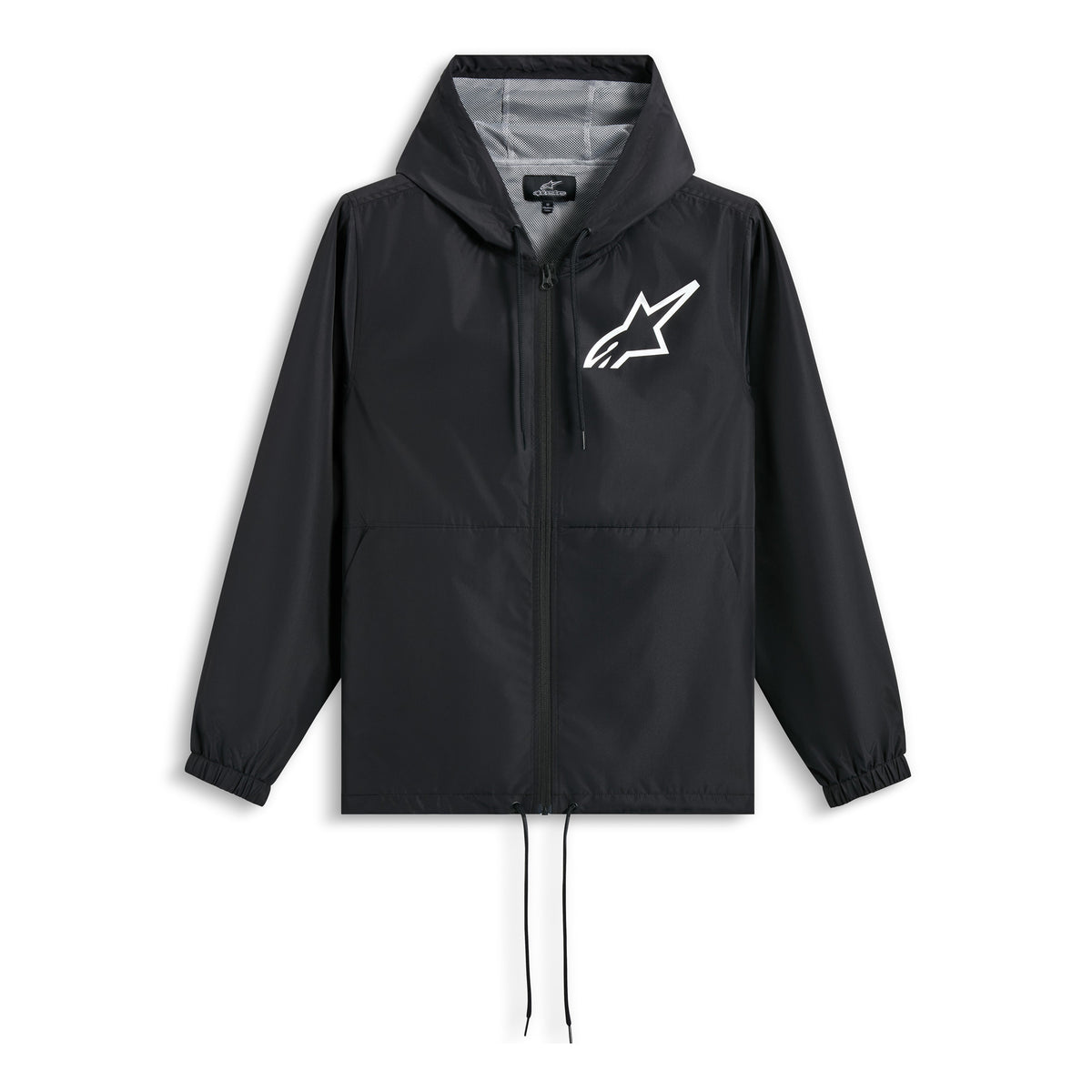 Alpinestars Speeder Chromium Windbreaker Jacket Black White
