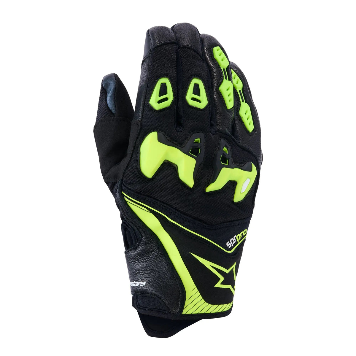 Alpinestars SP-R Pro Gloves Black Yellow Fluo