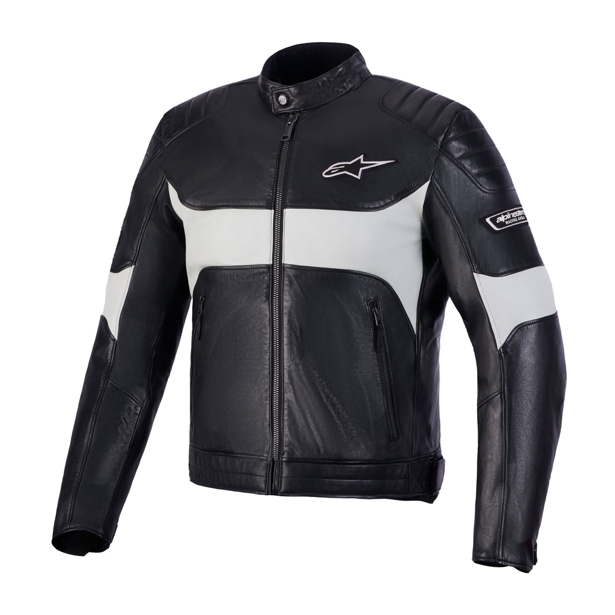 Alpinestars Revern Leather Jacket Black Metal Grey