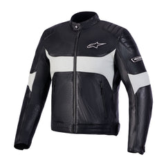 Alpinestars Revern Leather Jacket Black Metal Grey