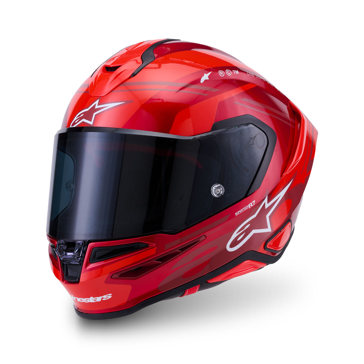 Alpinestars S-R7 A-Core Helmet ECE06 Red White Glossy