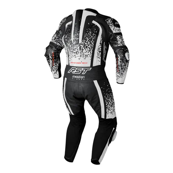 RST Pro Series Evo Airbag Leather Suit WHI/BLK