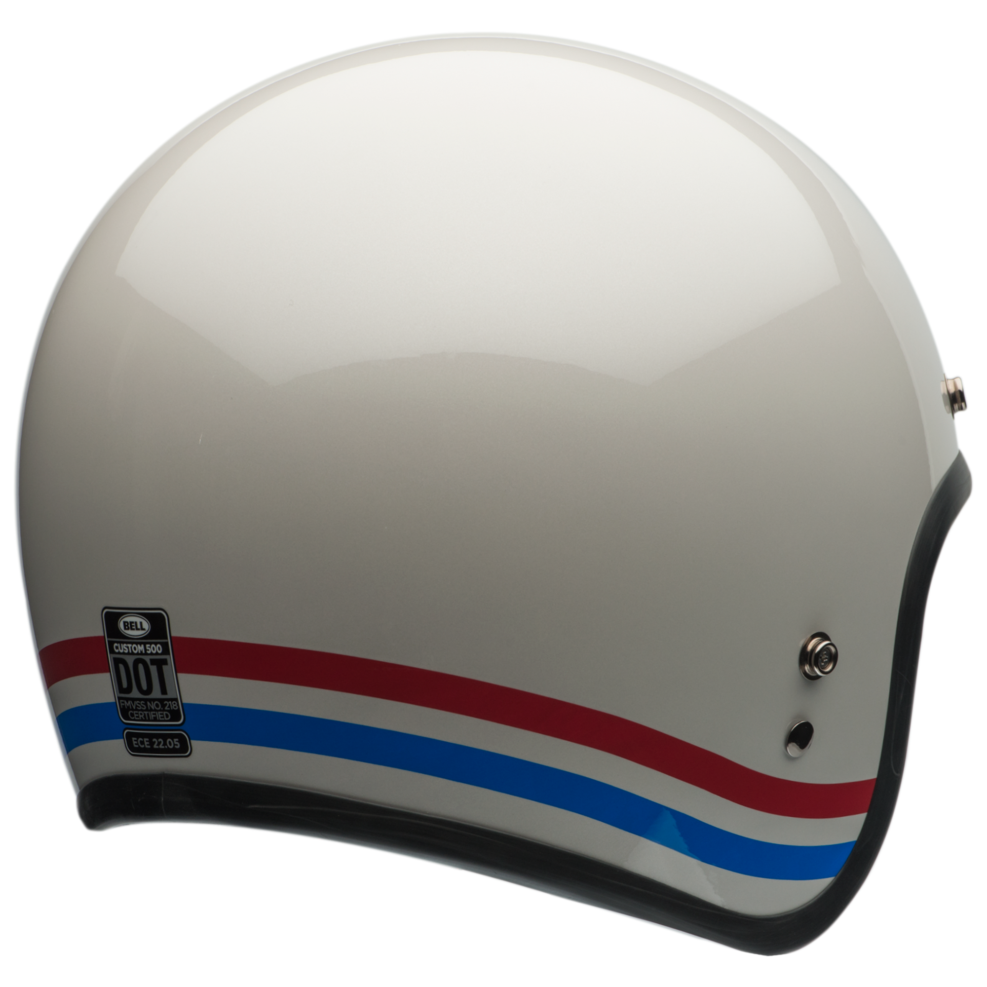 Bell Custom 500 Stripes Helmet Pearl White