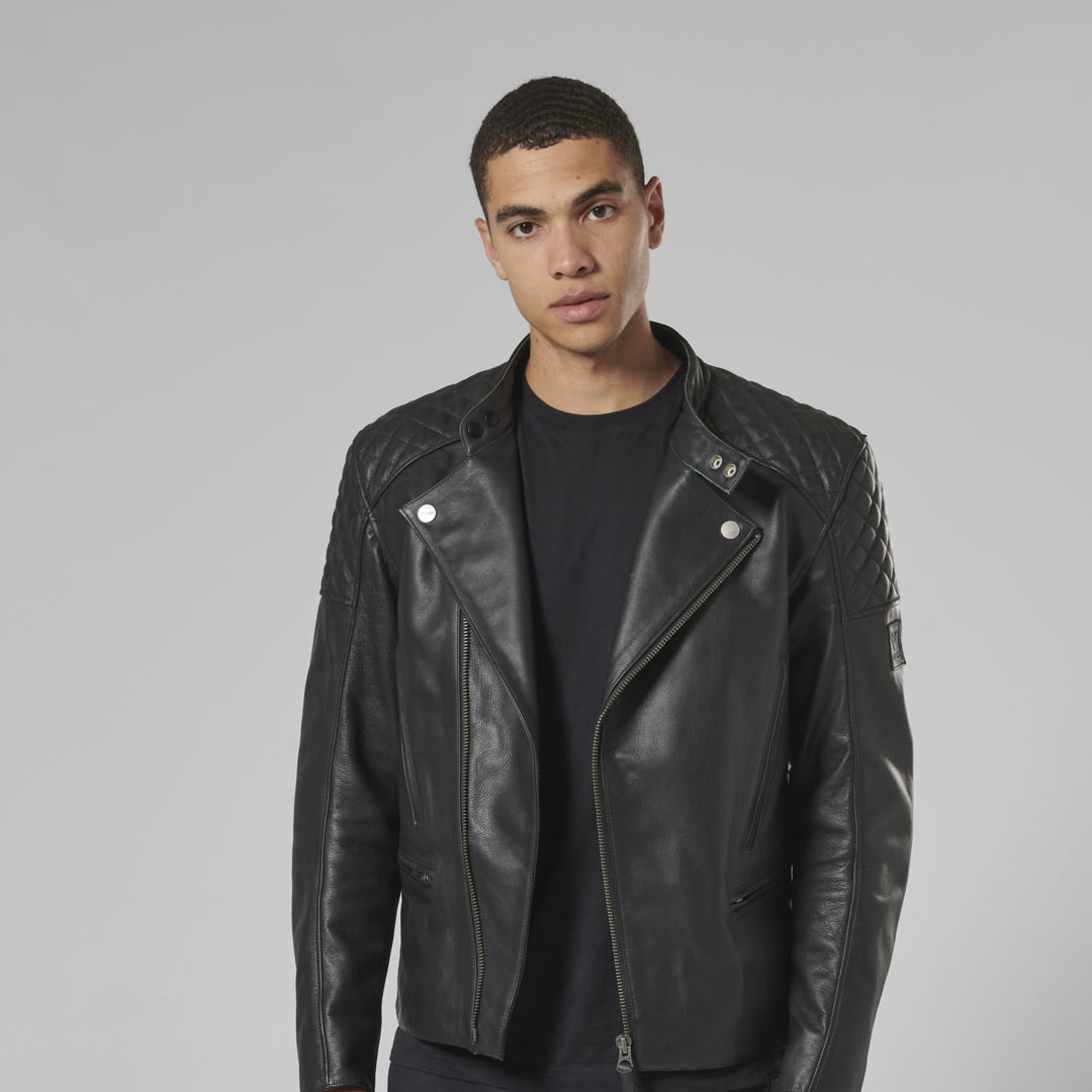 Triumph Braddan Asymmetric Leather Jacket