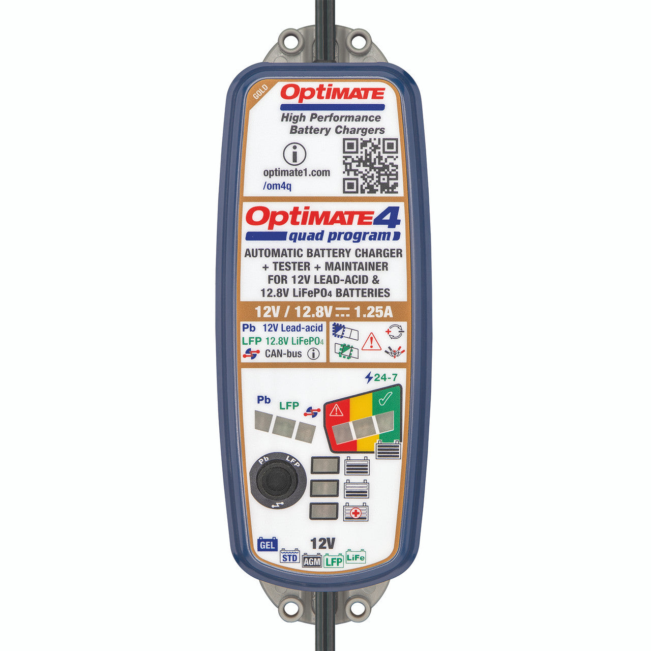 OptiMate 4 Quad 12V Battery Optimiser Premium - CANBUS