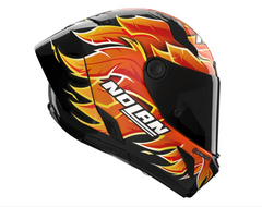 Nolan X-804 RS Ultra Carbon Replica Iannone - Carbon / Red / Orange / Yellow