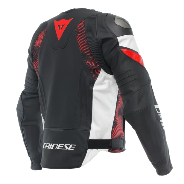 DAINESE AVRO 5 LEATHER JACKET RED LAVA