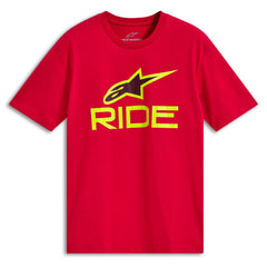 Alpinestars Ride 4.0 CSF Tee Red Hi Vis Yellow Black