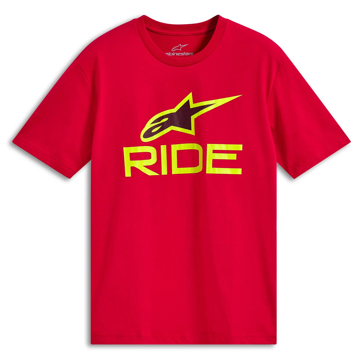 Alpinestars Ride 4.0 CSF Tee Red Hi Vis Yellow Black