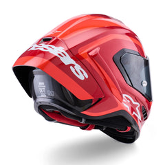 Alpinestars Supertech R10 Arius Helmet ECE06 Blk Wht Double Rd Glossy